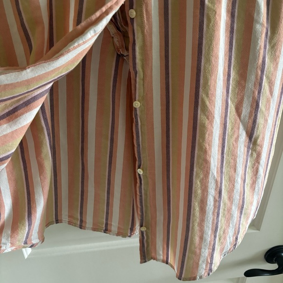 Madewell Shirt with multicolored stripes, size M, EUC - Picture 5 of 5